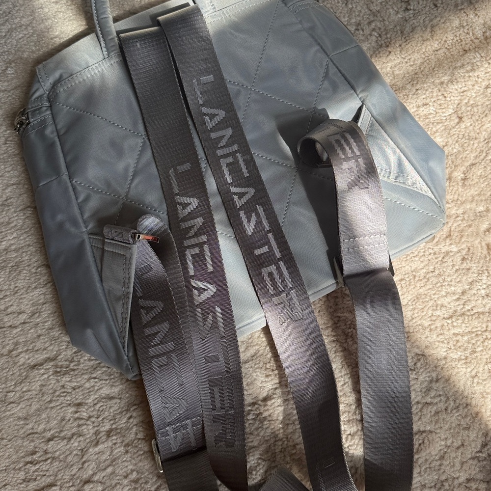 Lancaster Silver Gray Mini Backpack - image 3